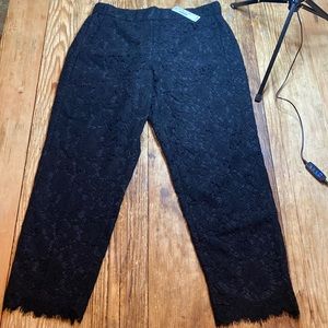 NWT J Crew Lace Crop Pant Size 6